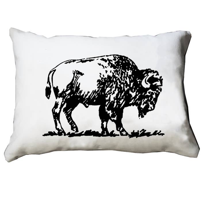 Almohada Bisonte para venta al por mayor de Corvidae drawings & designs