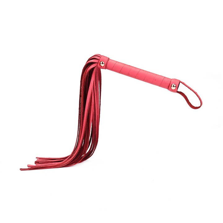 Angel's Kiss kleine Peitsche aus pinkem Leder für den Großhandel von Liebe Seele