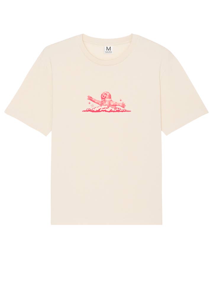Family Store UK – wholesale Screen printed t-shirt – unisex – "Blobby" Natural Tee by Family Store2