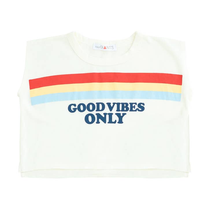 Good Vibes Only Girly Tee for wholesale by Tiny Giants Clothing