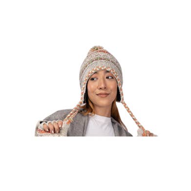 Earth Divas – wholesale Mössa - Dam – Mysig ullstickad mössa med varma öronlappar Tyler-hatt