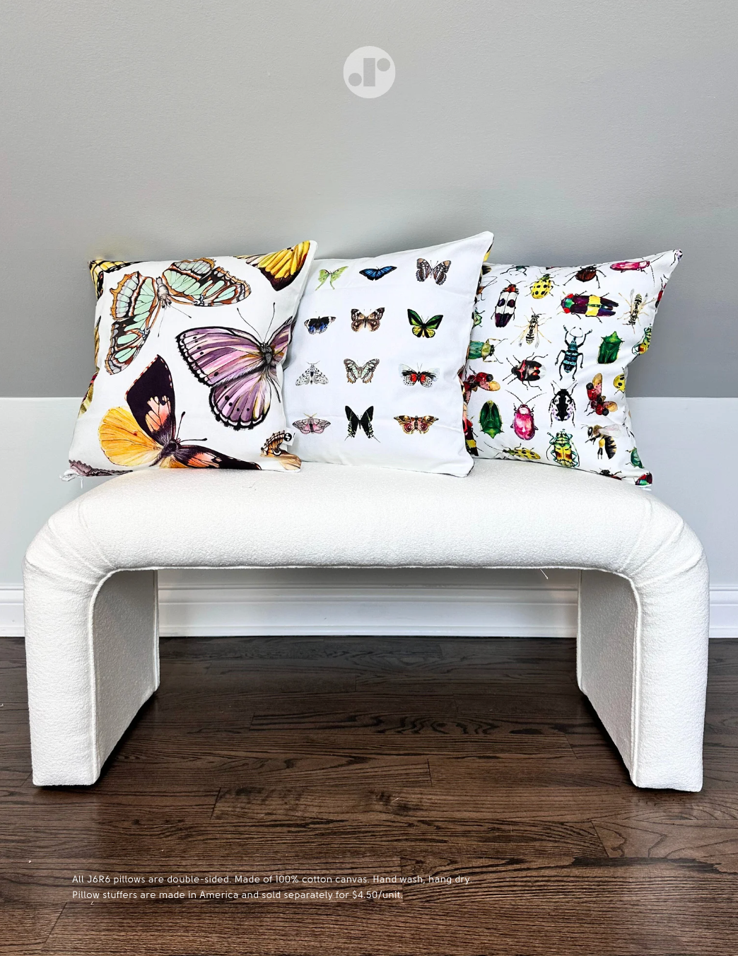 Narrative Material - Wholesale Throw Pillow Cover - Critters Pillow Sham | art by J6R61