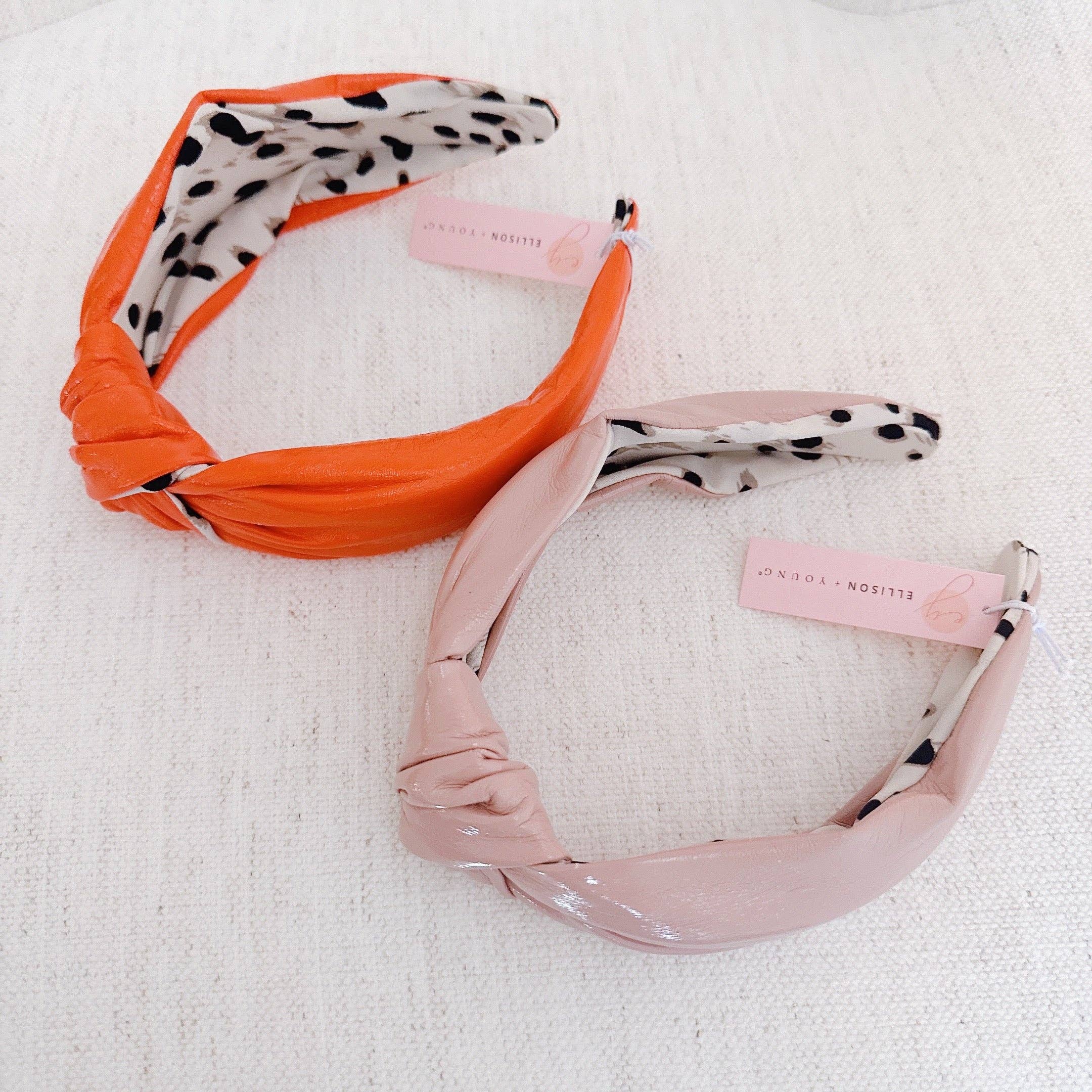 Ellison+Young – wholesale Fashion headband – women's – Patent Leather Hampton Lady Headband2