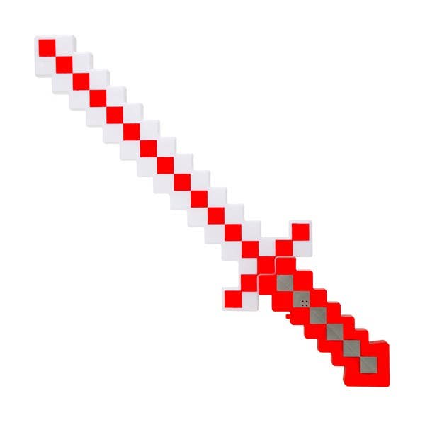 Windy City Novelties - Wholesale Light-Up Toy - Kids & Baby - Red Pixel 24" LED Sword with 6 LEDs & 3 Flashing Modes3