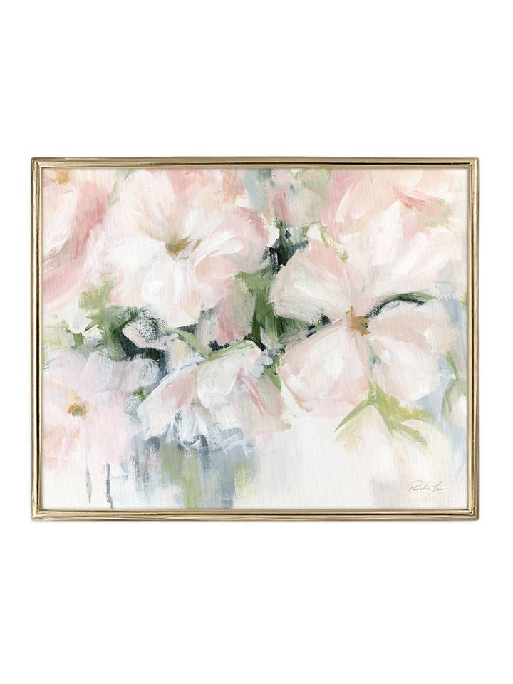 "Pink Blossoms" Canvas Art Print for wholesale by Love by Phoebe