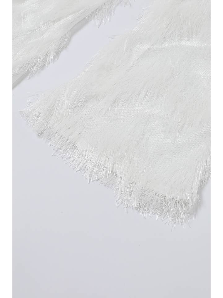 RIVIR - Wholesale Dress - Women's - Lace Long Sleeve Dress with Zigzag Pattern8