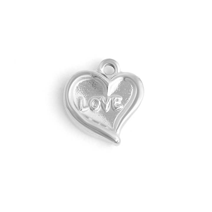 WJW - Vendita all'ingrosso Ciondolo/pendente - Ciondolo a forma di cuore in acciaio inossidabile PVD in oro 18 carati6