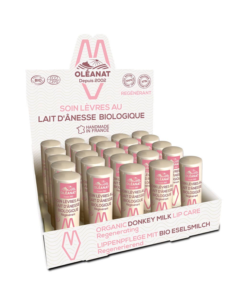 Le Secret Naturel - Wholesale Lip Balm - Organic lip care with donkey milk - 4.5g - Oléanat