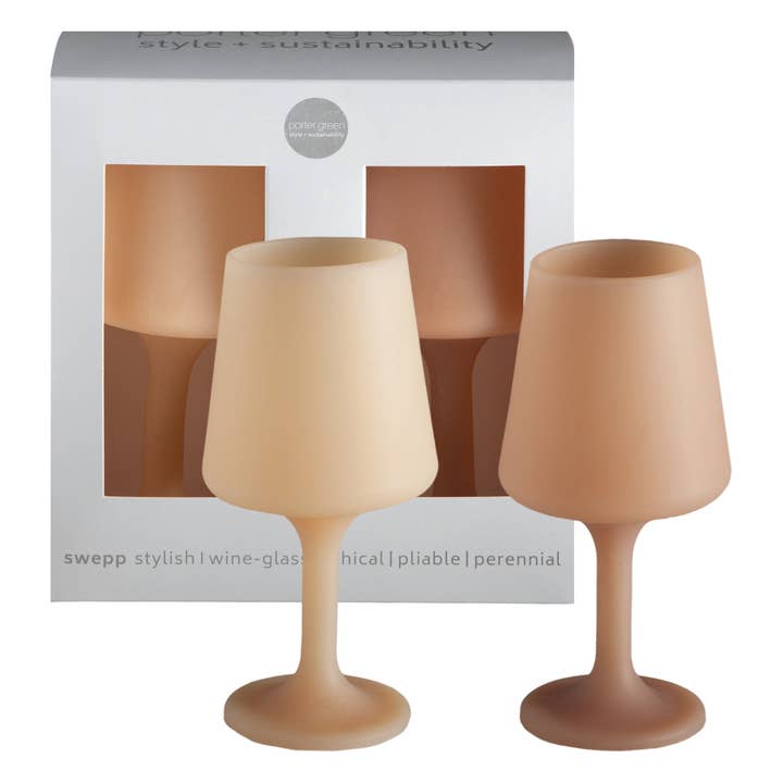 wheat + oat | swepp | silicone unbreakable wine glasses for wholesale by porter green | canada