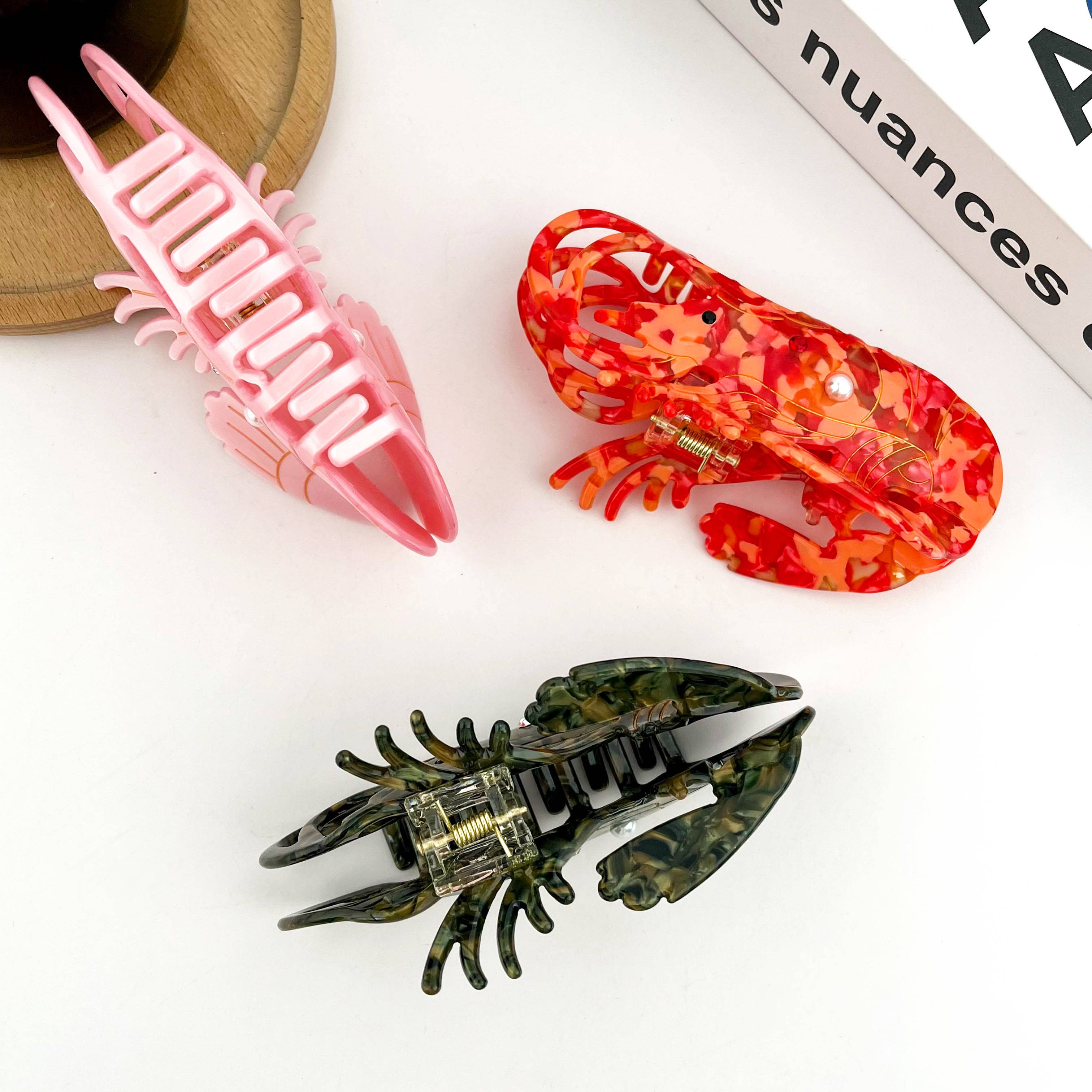 TheDivaSoap - Wholesale Hair Clip - Women's - Lobster Claw Clip, Acetate Marine Animal Hair Clip5