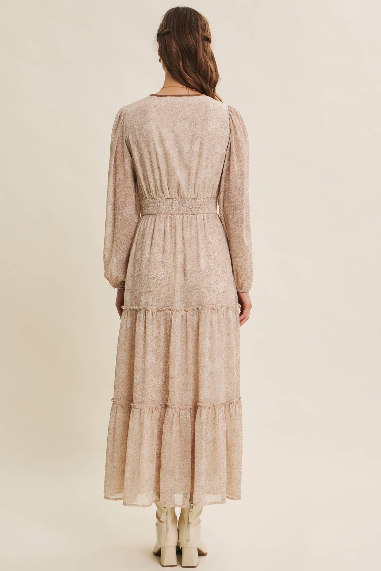 in february - Wholesale Dress - Women's - DELICATE ROMANTIC SHEER FLORAL MAXI DRESS28