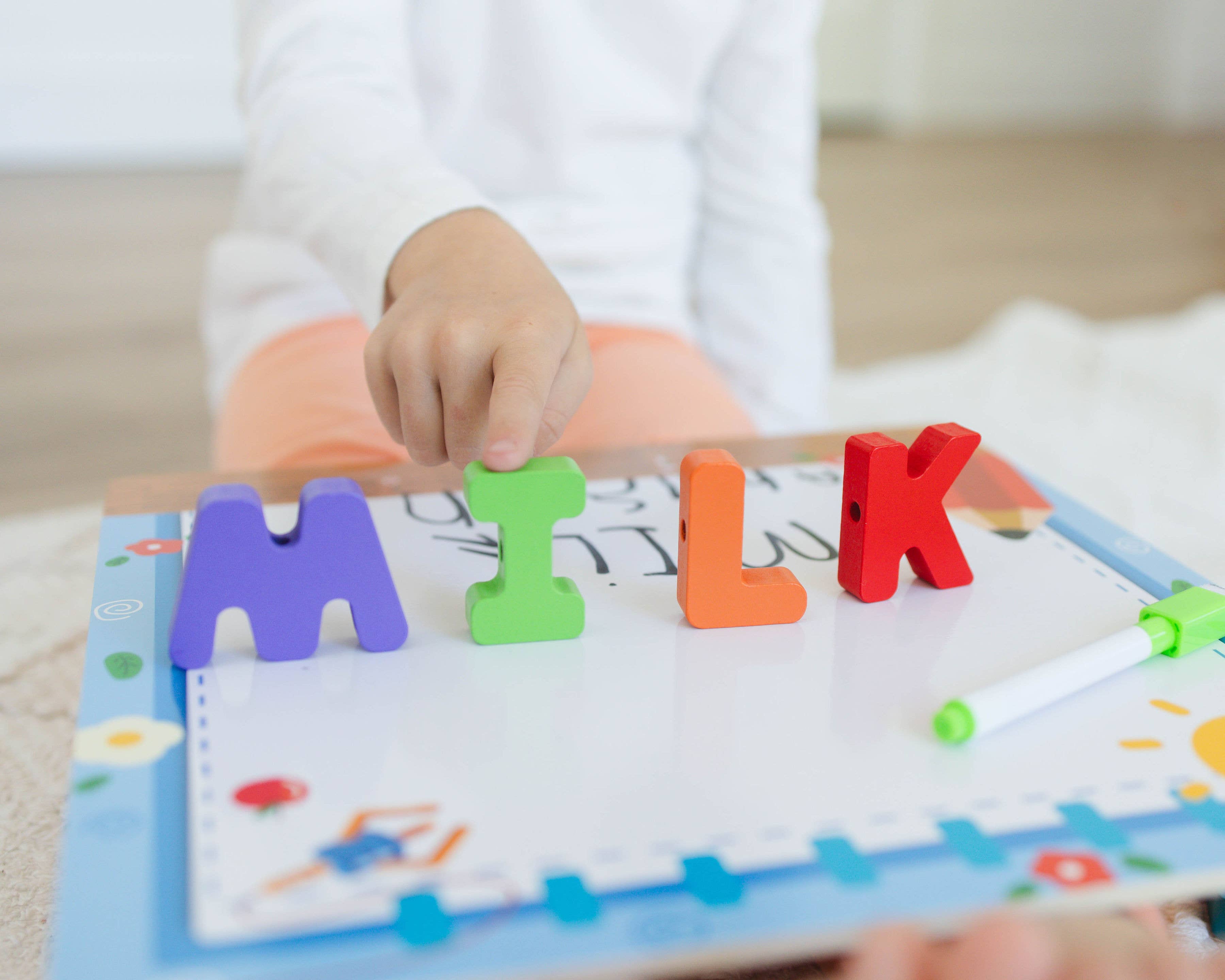 Spirit 'N Sprout - Vendita all'ingrosso Puzzle - Bambini - Set Puzzle Alfabeto con Flashcard, Lavagnetta, Filo da Infilare e Borsa Portascarpe - Giochi Educativi per Imparare l'Alfabeto2