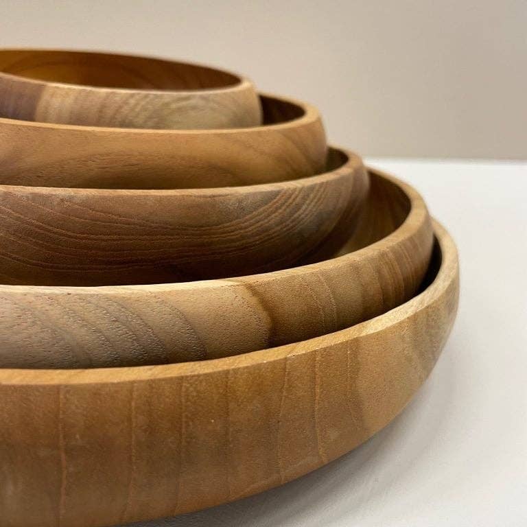 ByBazz - Wholesale Dienblad - Schaal Teak; Set van 5 Stuks4