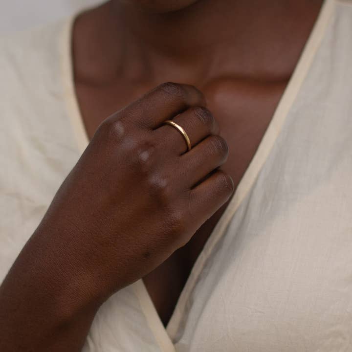 YEWŌ Collective - Venta al por mayor Anillo de banda/apilable - Anillo Chalu4