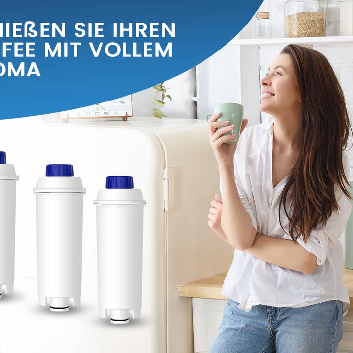 PearlCo - Vendita all'ingrosso Filtri caffè - Filtro acqua Coffee² per macchine da caffè Delonghi DLSC002 - confezione da 32