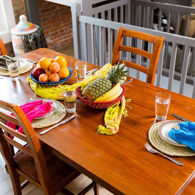 Kongeblå Kongeblå Raffia Frugtkurv for engroshandel på Faire2