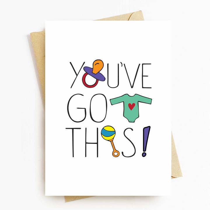 You've Got This Baby Shower Greeting Card for wholesale by Pep Talker