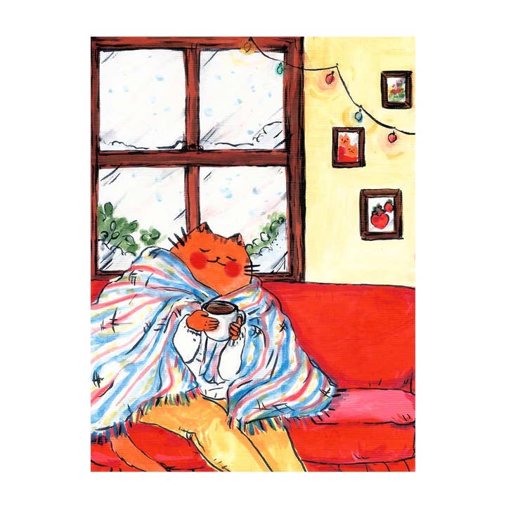 Print - "Morning Coffee" for wholesale by Rebekah Evans Art