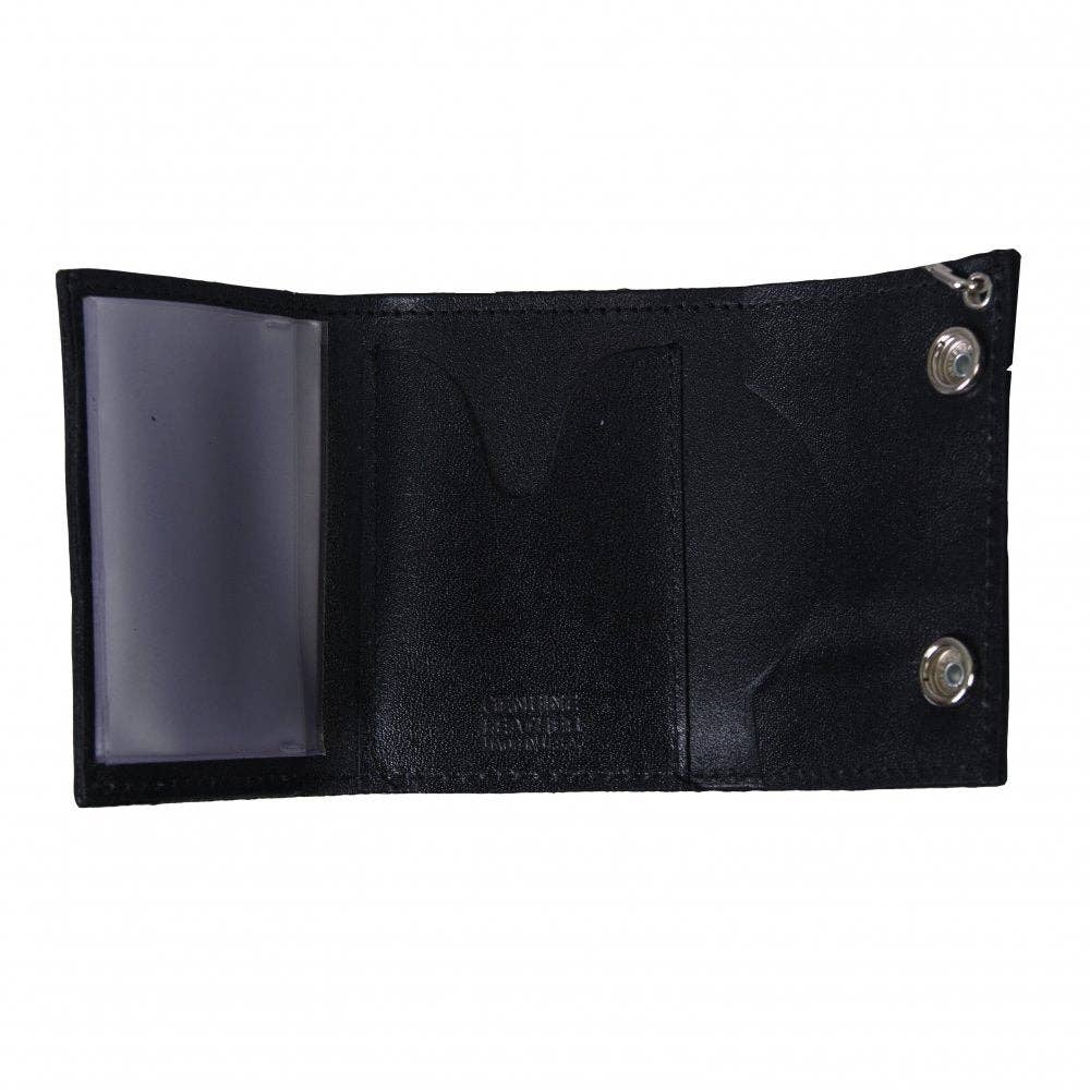 BLK Hot Leathers Skull and Crossbones Wallet for wholesale on Faire1