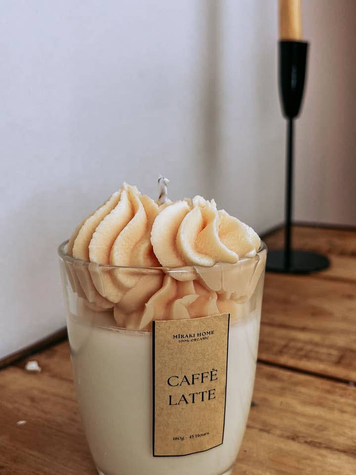 Café Latte / Soy Wax candle for wholesale by Miraki Home