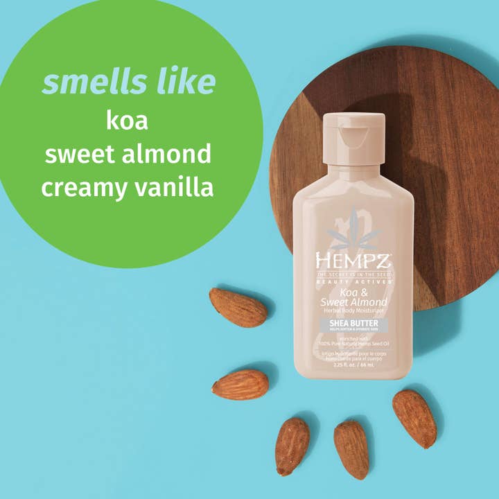 Hempz UK - Wholesale Body cream/lotion - Travel-Size Koa & Sweet Almond Smoothing Herbal Body Moisturizer1