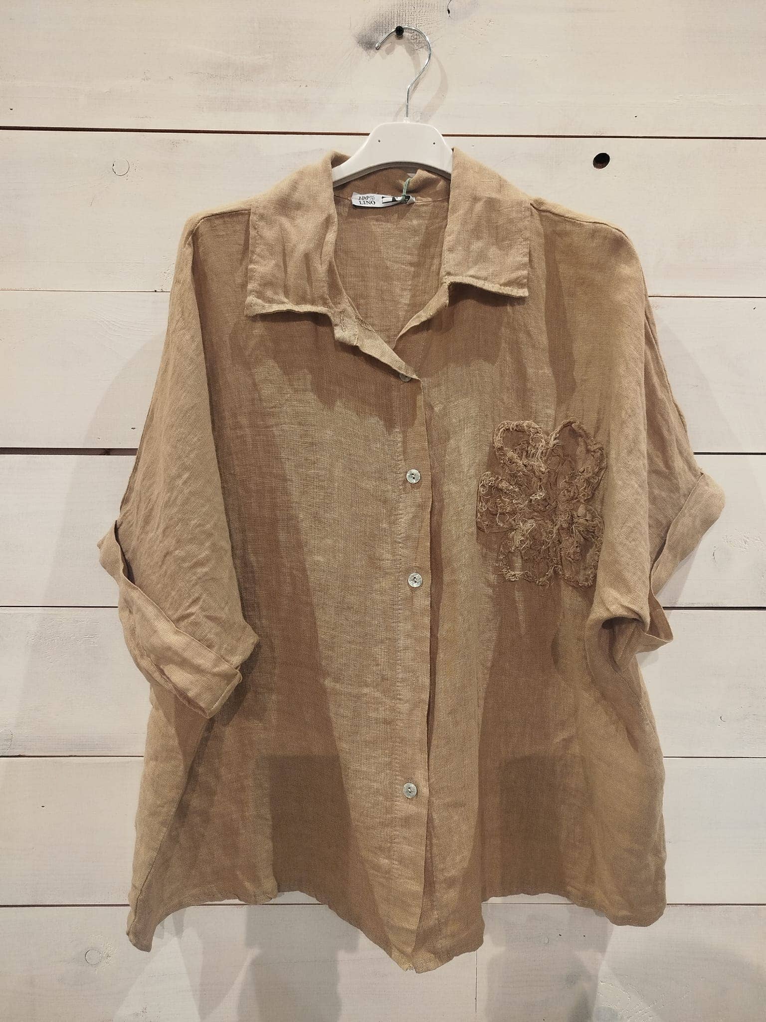 Linos y Textiles - Venta al por mayor Camisa con botones - Mujer - REF: 20341 Camisa Flor5