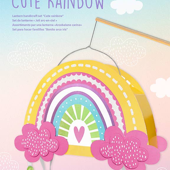 Kreativt sæt til regnbue-lanterne for engroshandel hos URSUS® / Buntpapierfabrik Ludwig Bähr GmbH & Co. KG