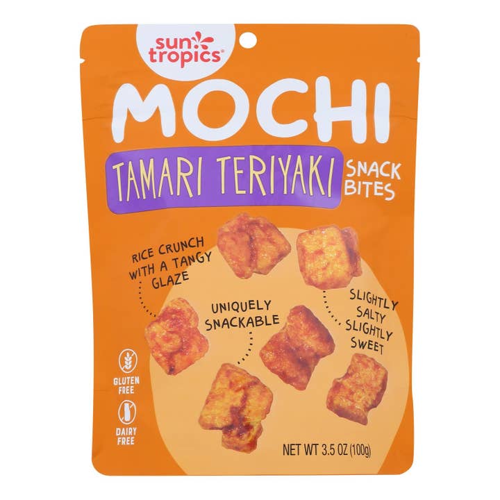 Everyday Supply Co - Wholesale Snack Bar - Sun Tropics Mochi Rice Bites Tamari Soy, 12 Pack, 3.5 Oz