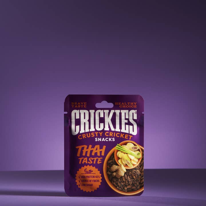 CRICKIES - Wholesale Puffed snack - Crickies Dried Crickets with Thai Flavour0