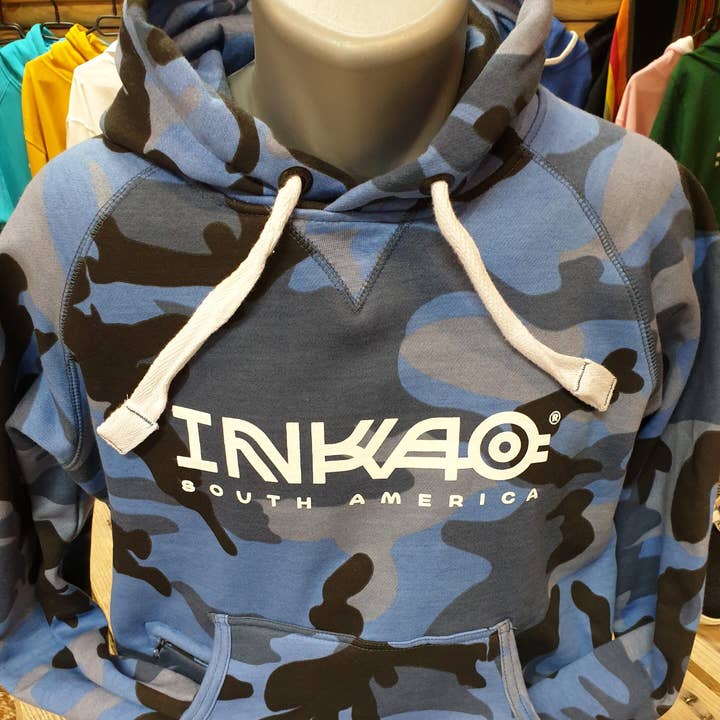 SWEET SHIRT CAMOUFLAGE LOGO BLANC pour la vente par Inkao Shoes