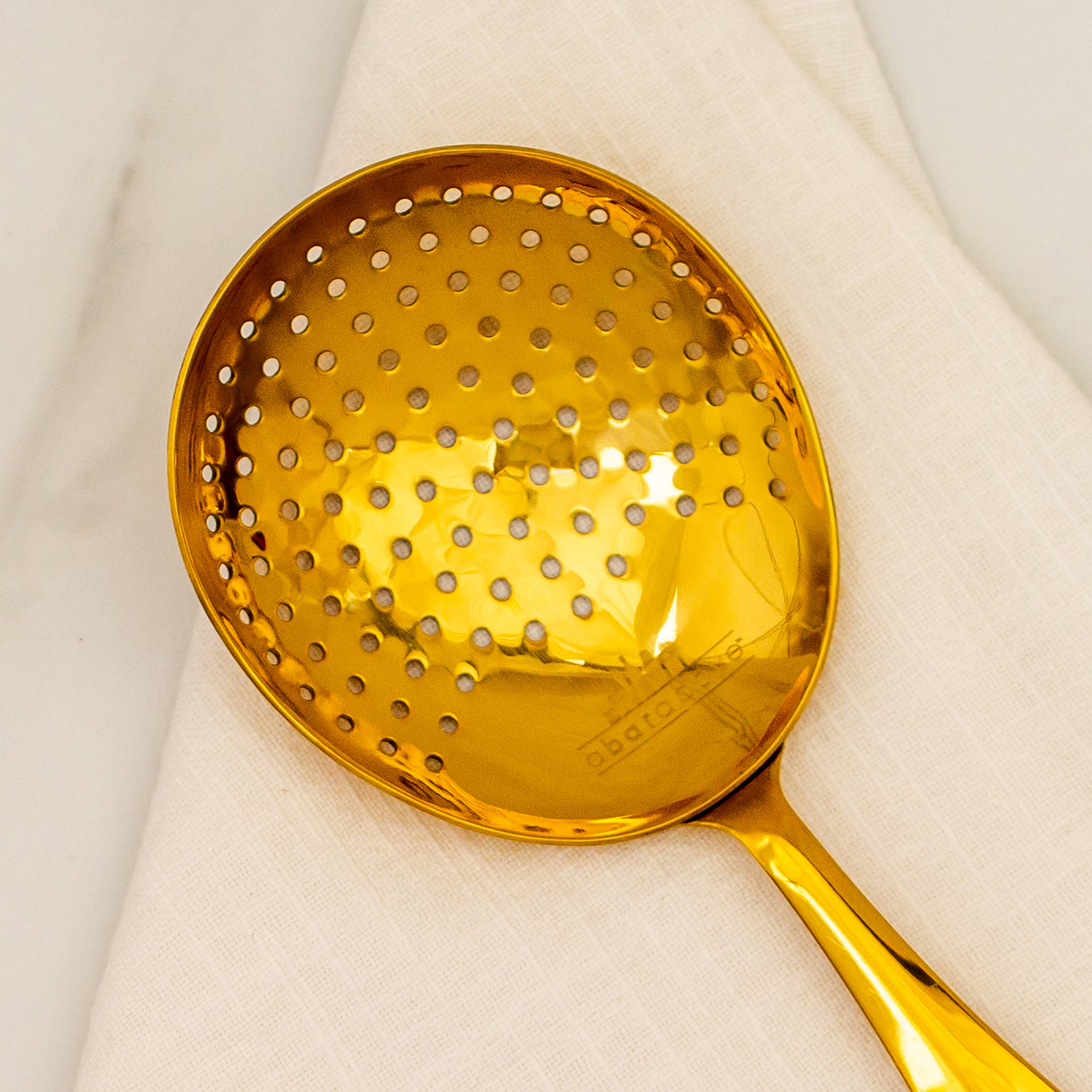 A Bar Above - Wholesale Bar Tool - Julep Strainer, Gold Cocktail Jigger5