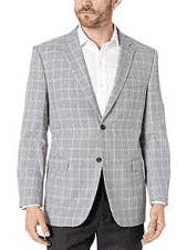 Blazer gris à carreaux pour hommes pour la vente par Alberto Nardoni