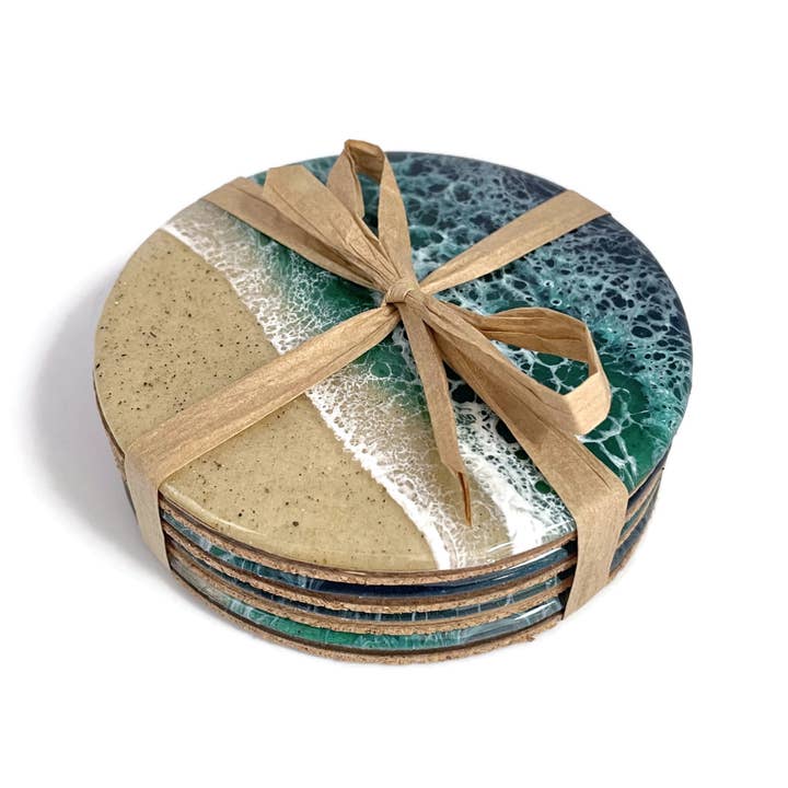 Sea Lion Studio – Großhandel Untersetzer – Ocean Wave Untersetzer-Set (4 Stück)14