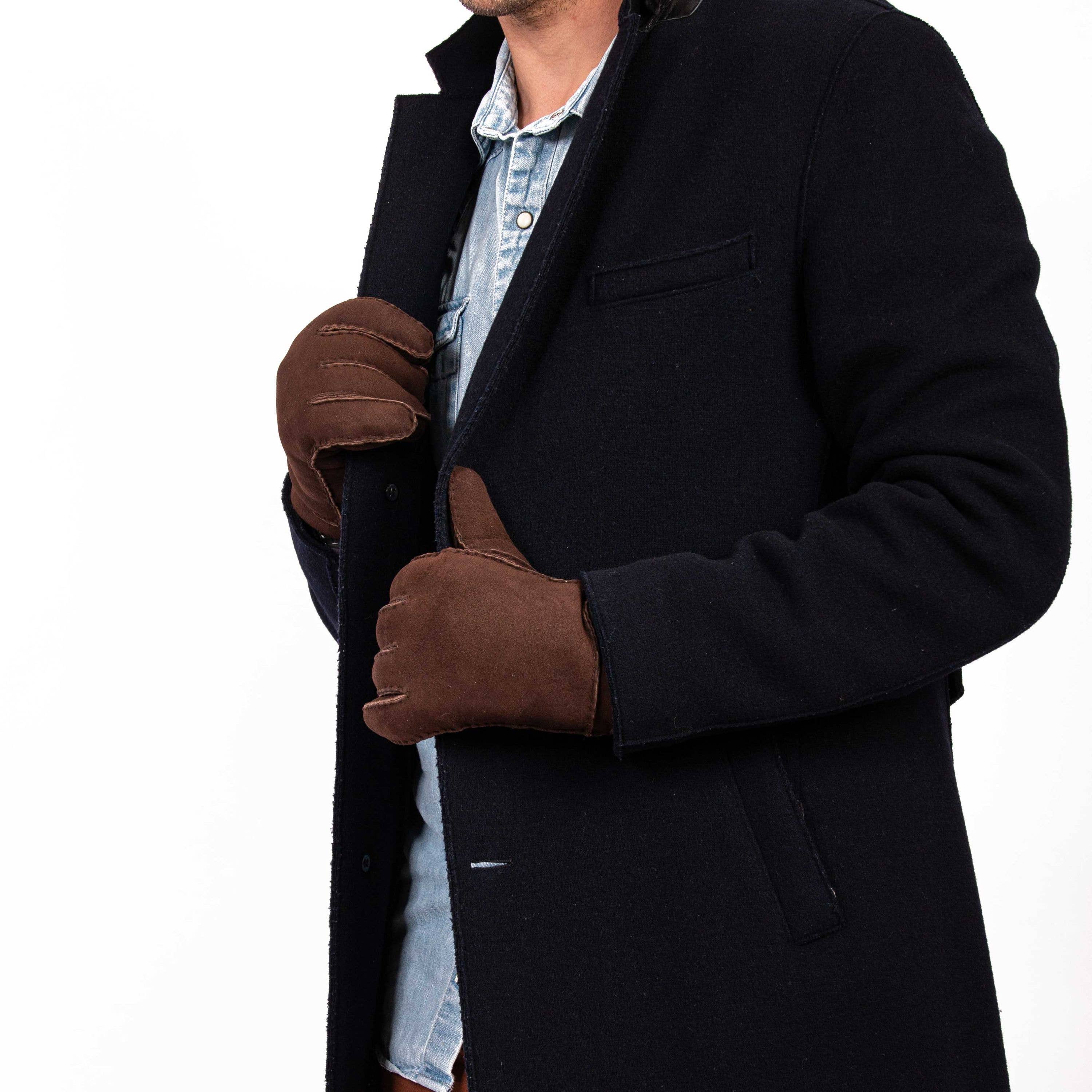 Hand Gewand HG GmbH – Luvas - Unissexo por atacado – adam - luva clássica em pele de ovelha merino14