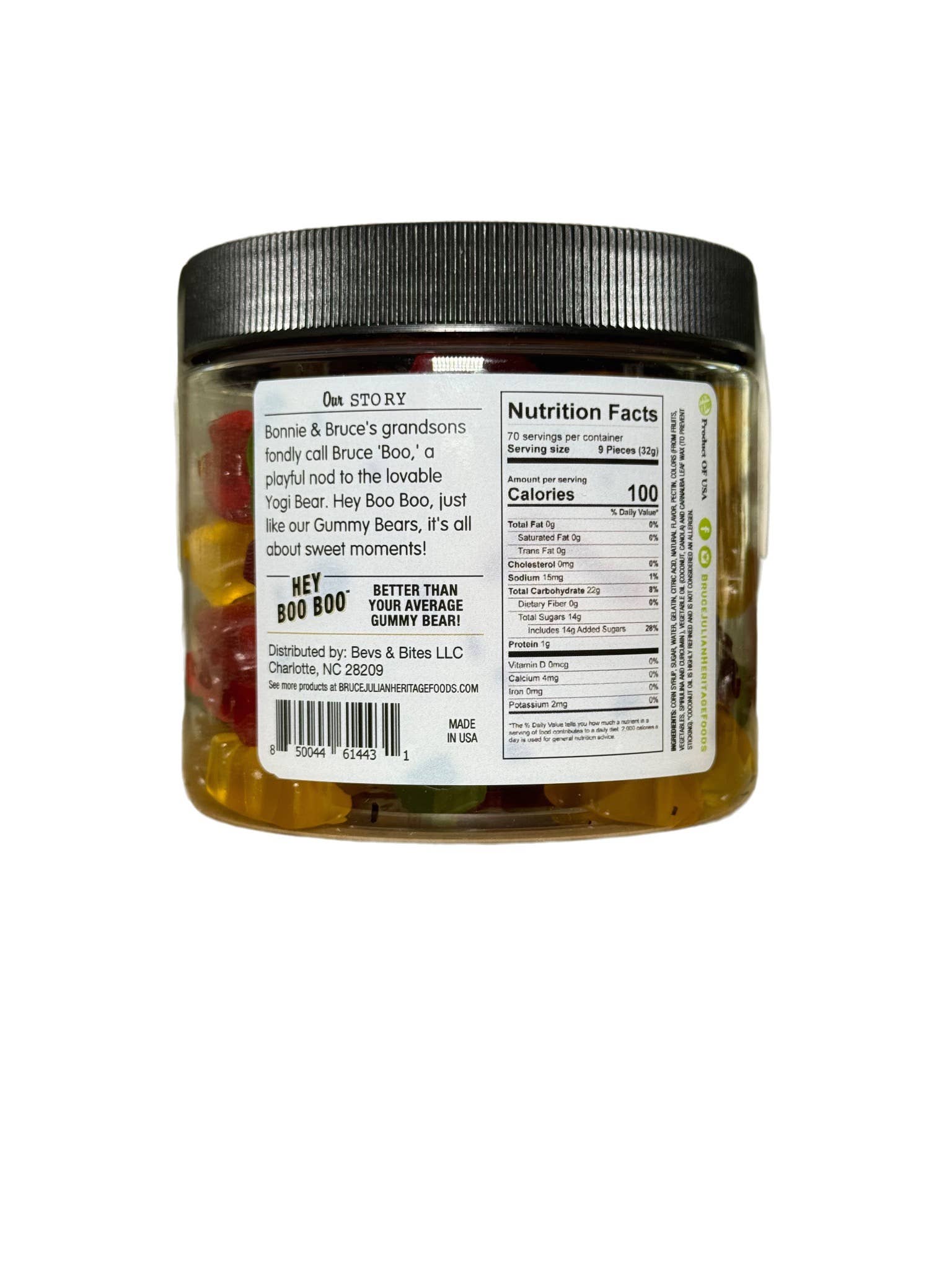 Bruce Julian Heritage Foods - Wholesale Gummy - Hey Boo Boo - 13-oz Jar1