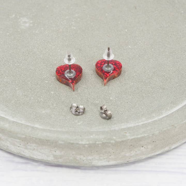 MadebyJenWren – wholesale Stud/post earrings – Flatwood monster studs2