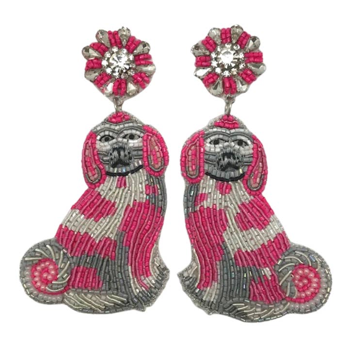 Brincos para cães Staffordshire por atacado de Allie Beads