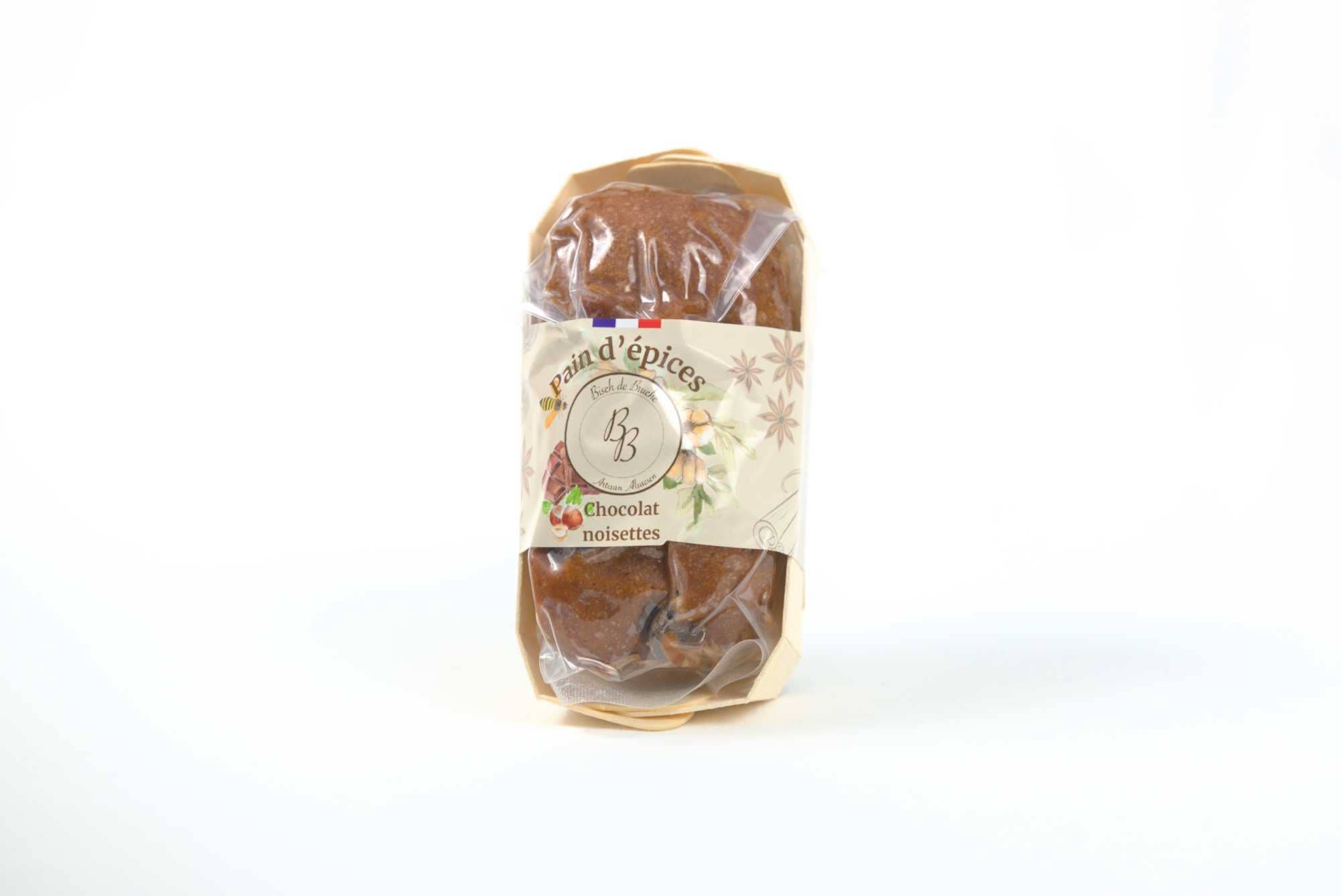 Bisch de Bruche - Wholesale Cake - Hazelnut Chocolate Gingerbread (100% Flower Honey) 140g0