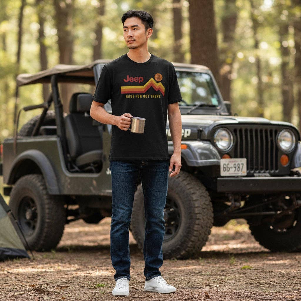 Noir Jeep® Homme Amusez-vous Là-bas Vintage - Noir en vente sur Faire2