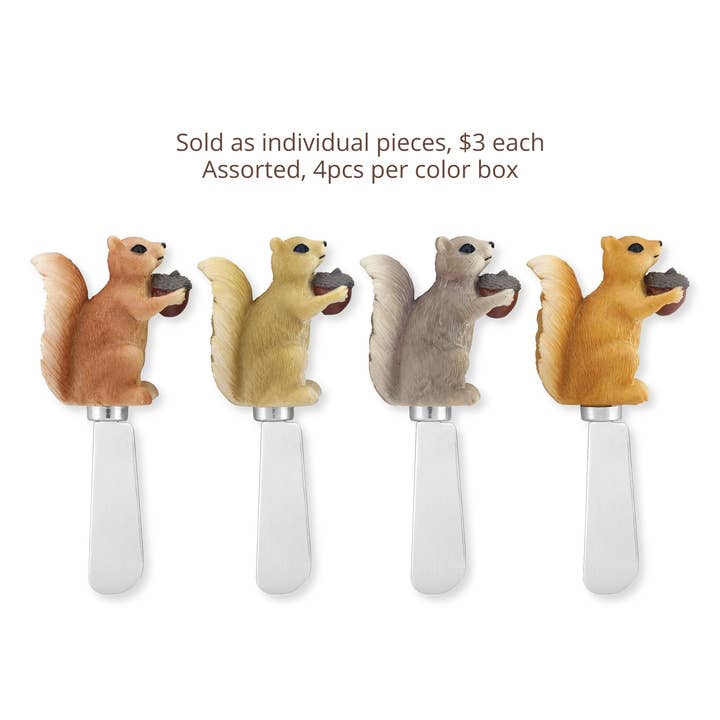 Squirrels Polyresin Cheese Spreader for wholesale by Supreme Housewares