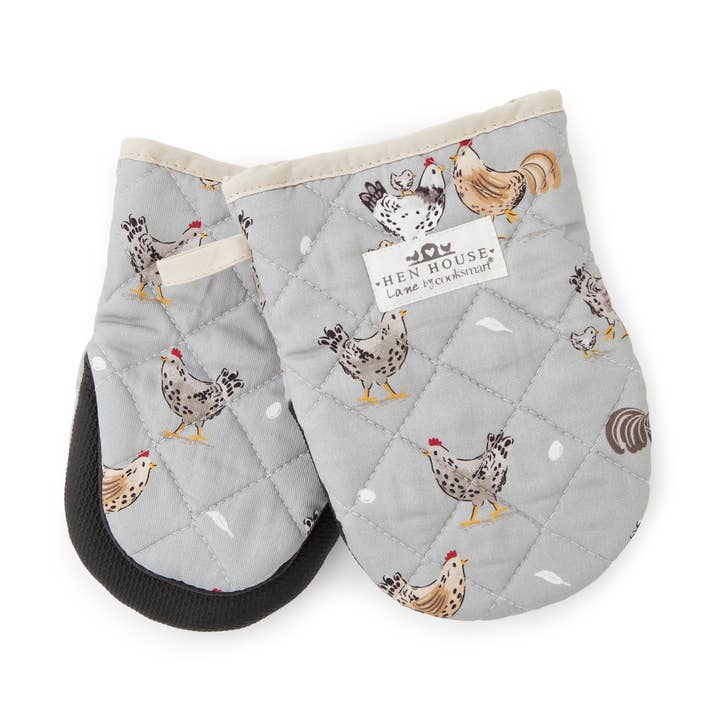 2-pack mikrovågsugns mini-vantar Hen House Lane för wholesale av Cooksmart