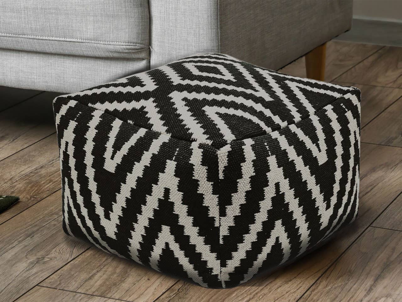 Voglrieder - Wholesale Pouf - Footstool 55 x 37 x 55 cm Pouf Kilim Bode45