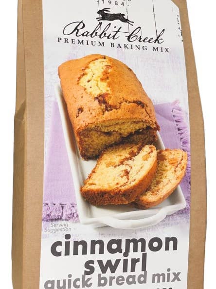 Cinnamon Swirl Quick Bread Mix for wholesale by Rabbit Creek Gourmet