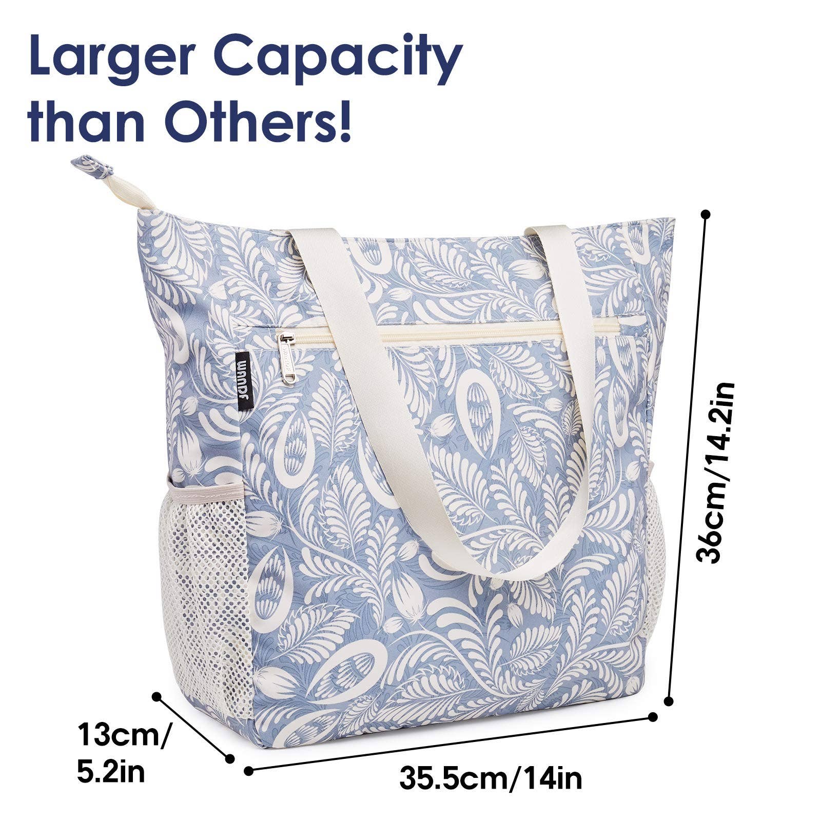 wandf - Wholesale Beach Bag - WANDF Water-resistant Beach Shoulder Tote Bag for Women3