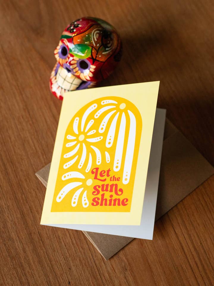 Sun Shine greeting card for wholesale by Yeehaw Paper Co.