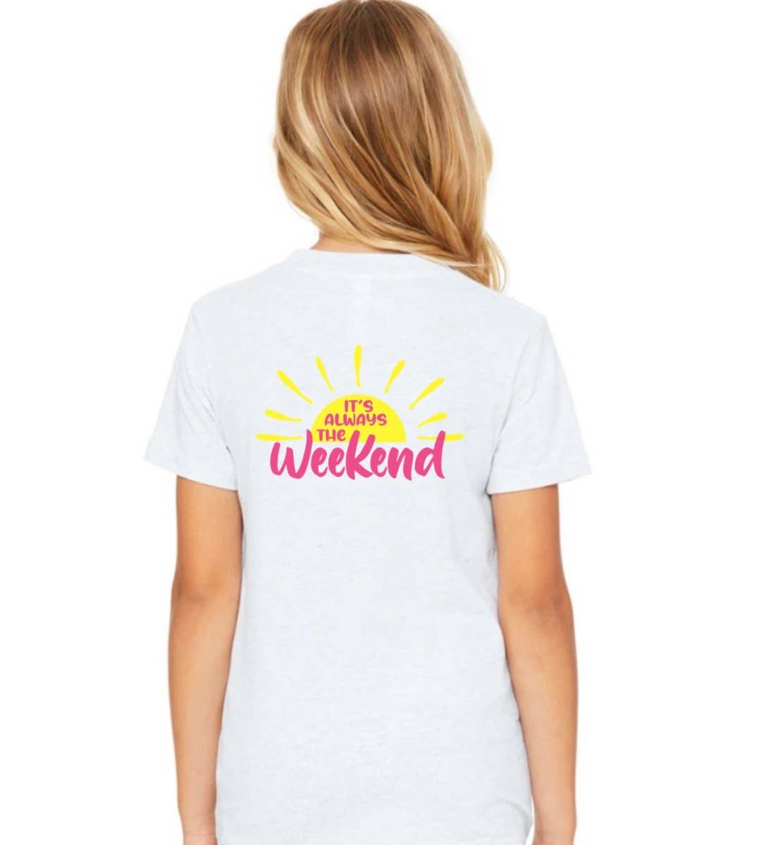 it’s always the weekend® - Wholesale Screen Printed T-Shirt - Kids - Youth Weekend Sun Graphic Tee1