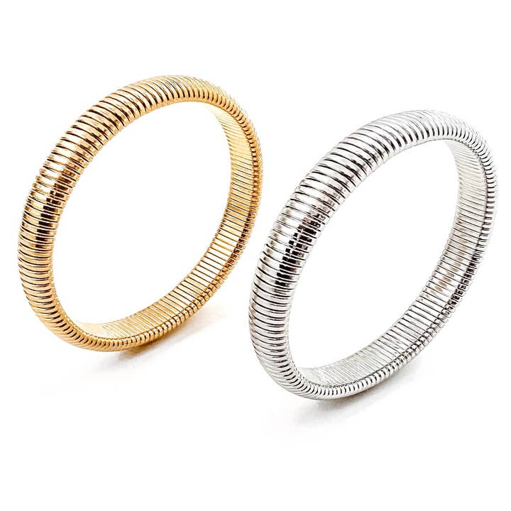 BELJOY - Wholesale Armband - Baia Thin Coil Bangle Bangle Bracelet || Kies een kleur5