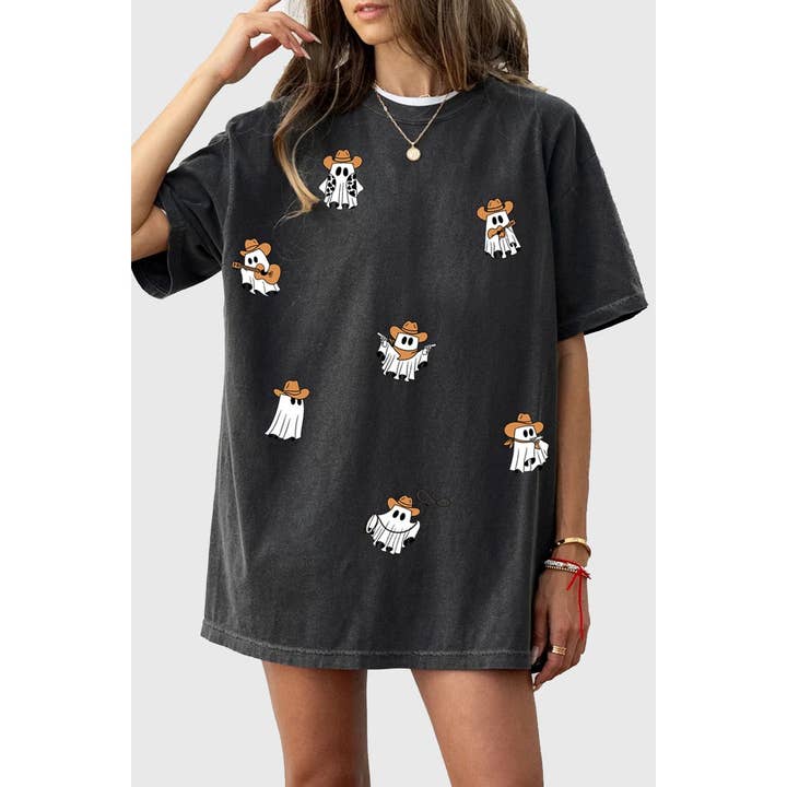 HRTandLUV - Wholesale T-Shirt (Graphic) - Women's - COWBOY GHOSTS OVERSIZED GRAPHIC TEE4