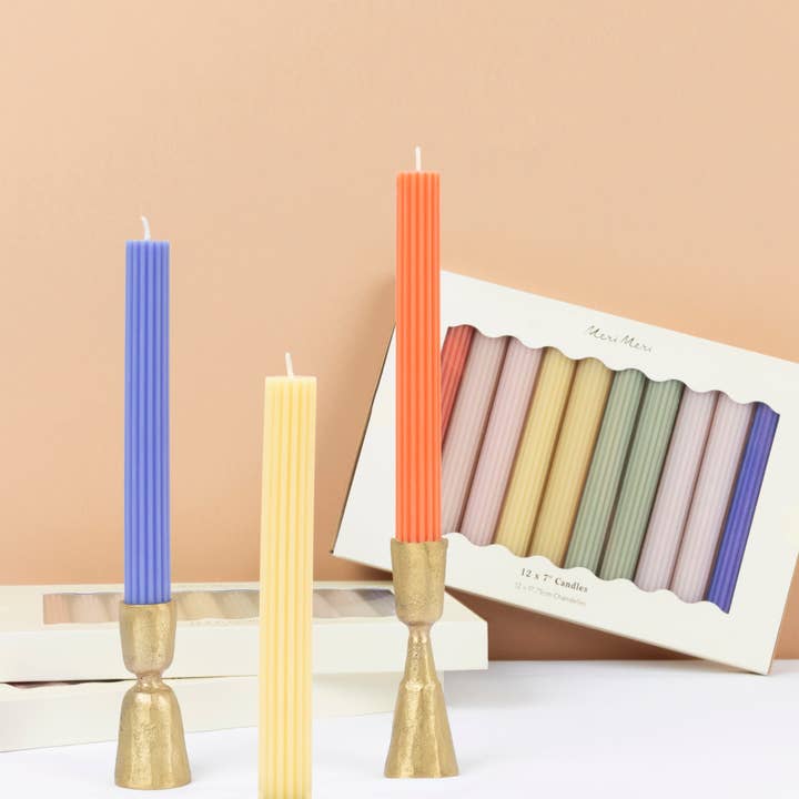 Rainbow Table Candles for wholesale by Meri Meri