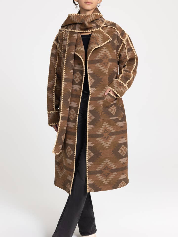 MJ0835L- LONG COAT for wholesale by Miss Me